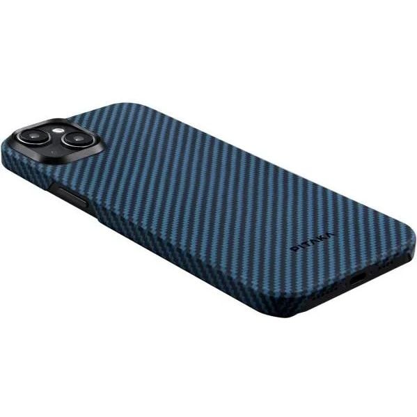 Чехол-накладка Pitaka MagEZ Case 4 Twill 1500D Black/Blue для iPhone 15 - фото 3