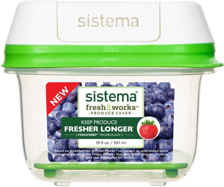 Контейнер Sistema для хранения овощей/фруктов/ягод 0,591 л, 1 шт. (53105) - фото 2