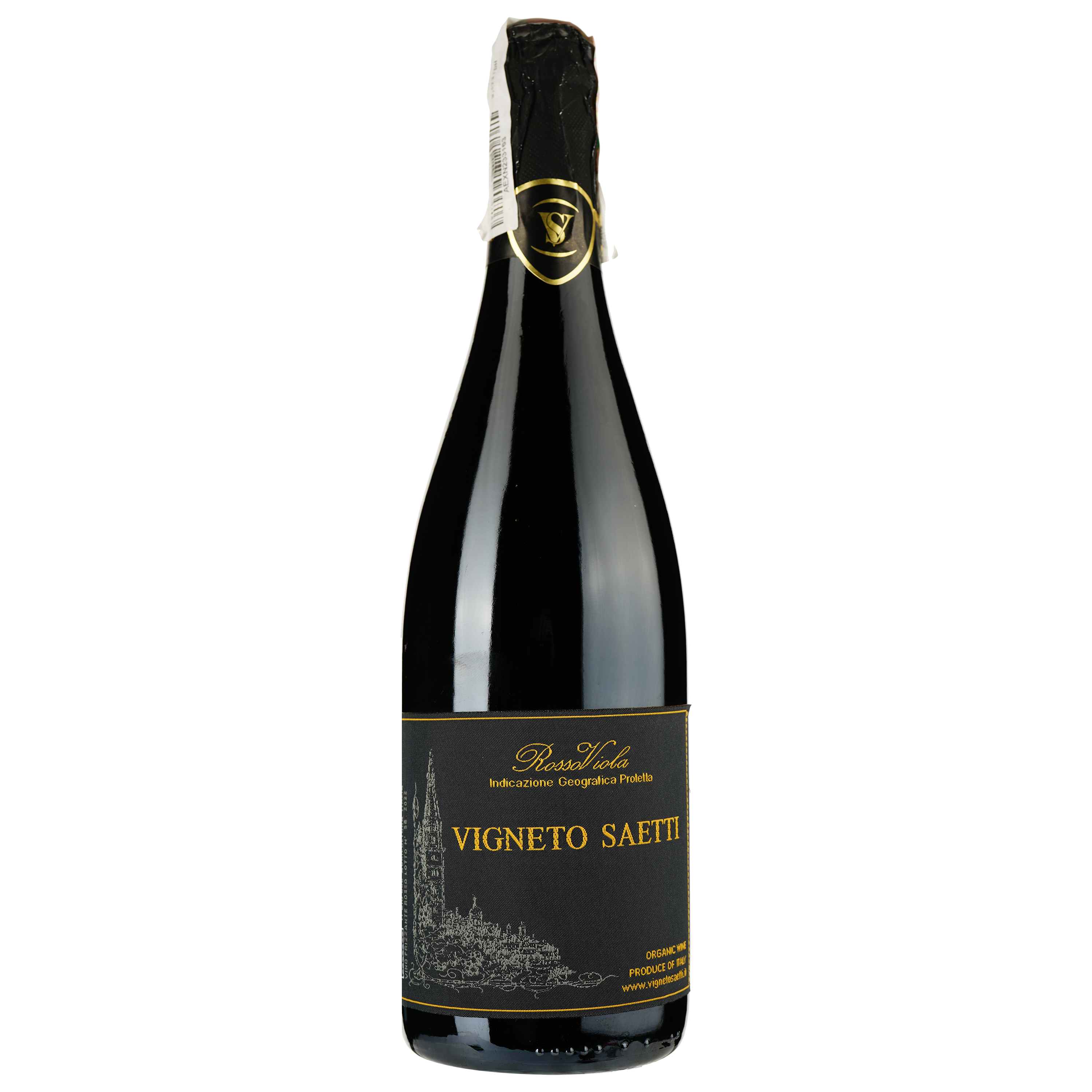 Ігристе вино Vigneto Saetti Rosso Viola Lambrusco dell'Emilia червоне сухе 0.75 л - фото 1