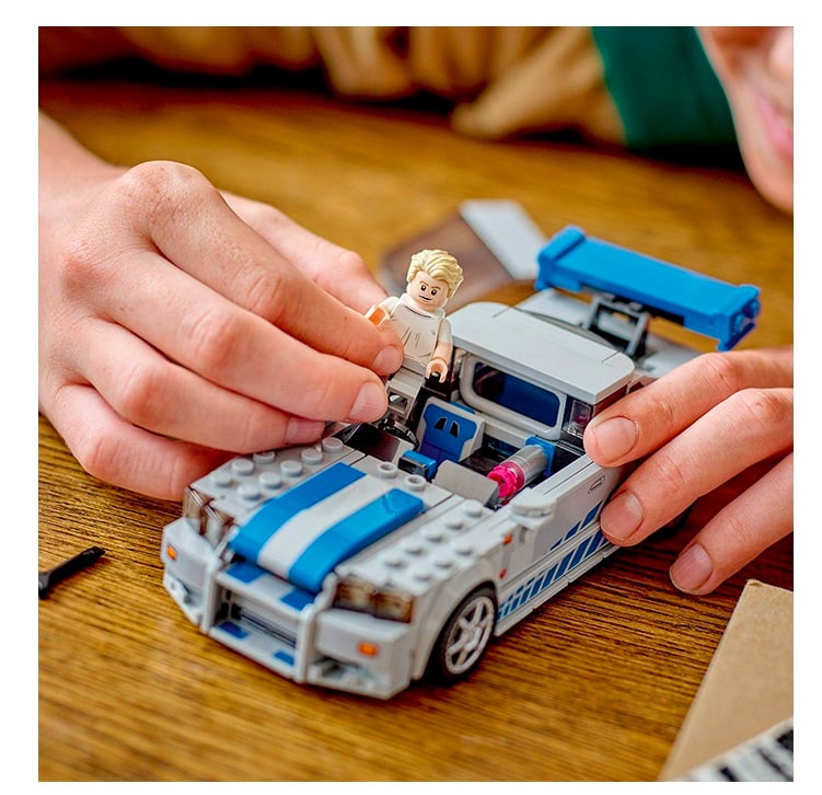 Конструктор LEGO Speed Champions Двойной форсаж Nissan Skyline GT-R (R34), 319 деталей (76917) - фото 6