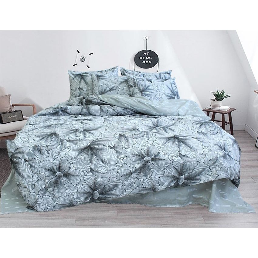 Комплект постільної білизни TAG Tekstil з компаньйоном 2-спальний 000210539 (R-V8166) - фото 1