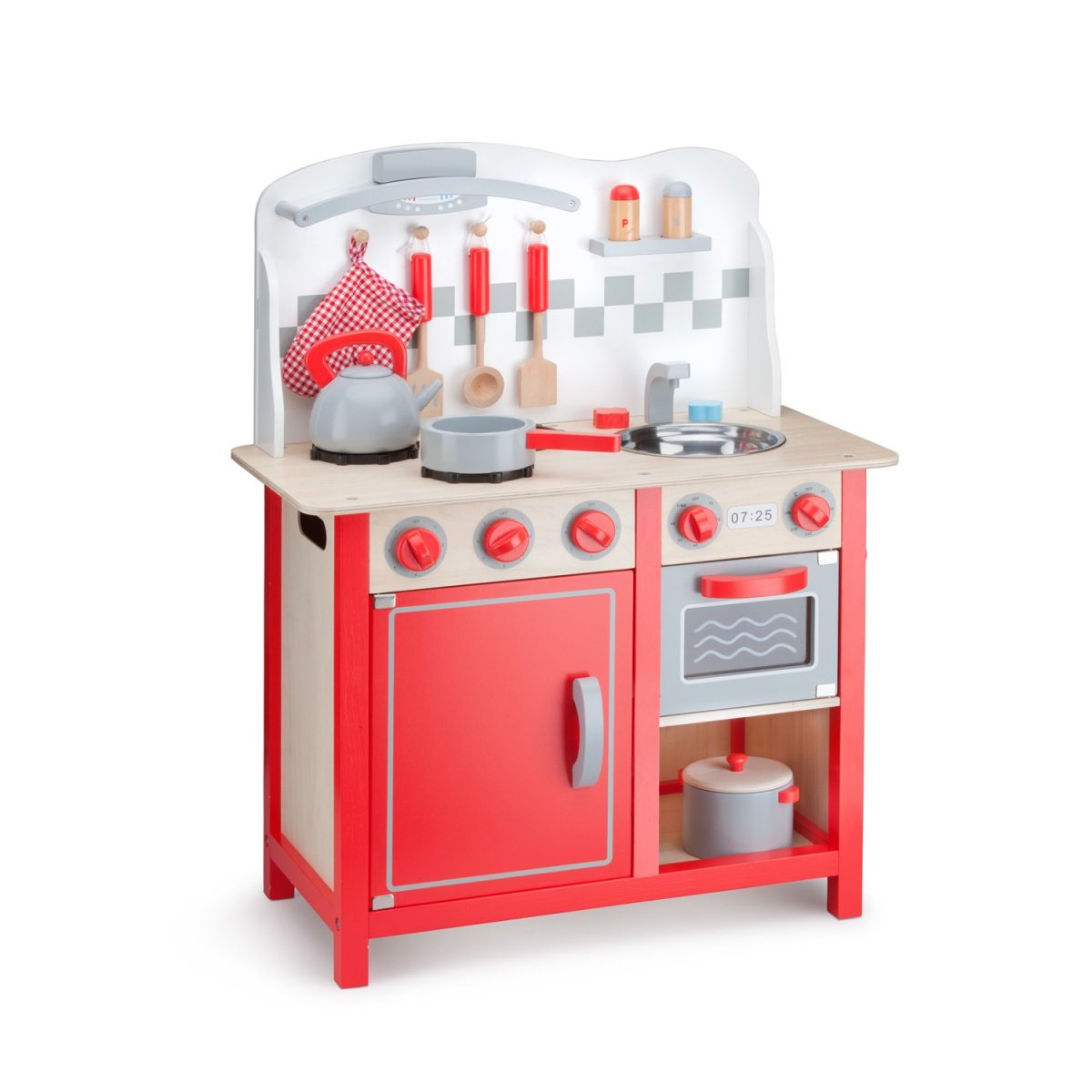 Игровой набор New Classic Toys Кухня Bon Appetit DeLuxe, красный (11060) - фото 2