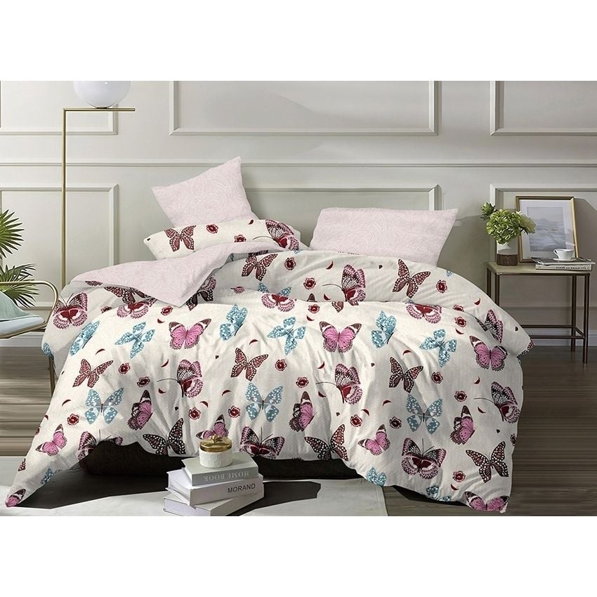 Комплект постельного белья TAG Tekstil с компаньоном Евро Разноцветный 000142317 (S346) - фото 1