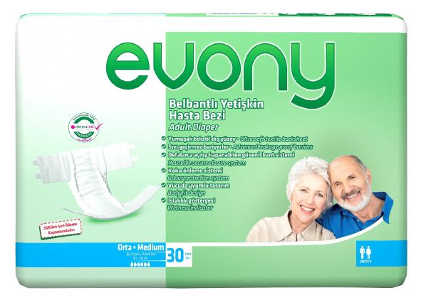 Підгузки для дорослих Evony 2 Medium, 30 шт (71490) - фото 1