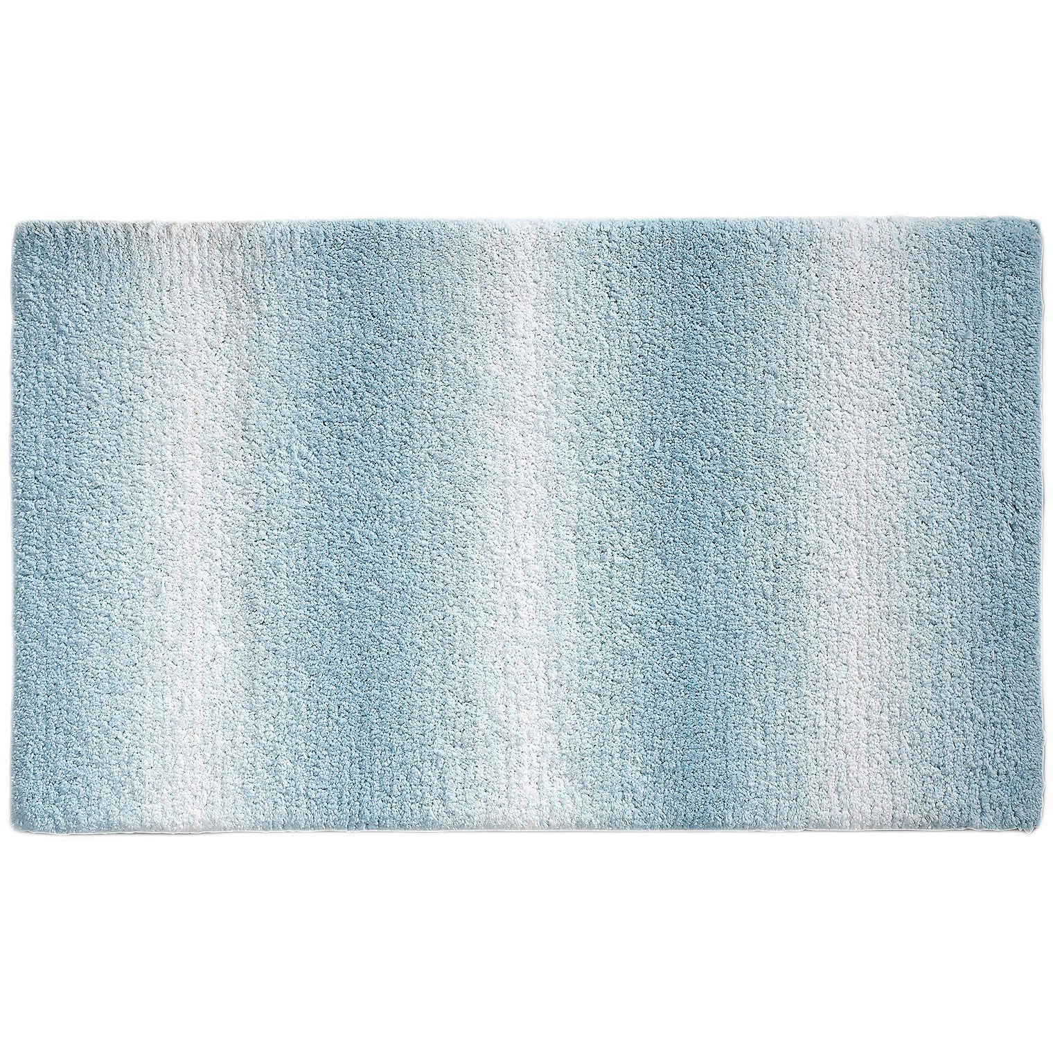 Фото - Коврик в ванную Kela Килимок для ванної  Ombre 120x70x3.7 см морозно-блакитний  (23571)