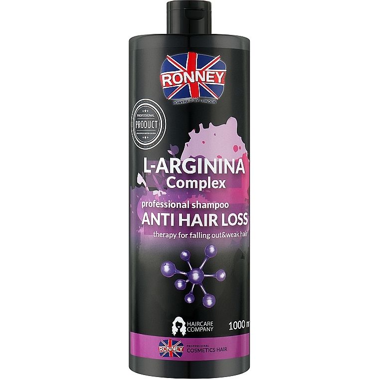 Шампунь для ослабленных волос Ronney Professional L-Arginina Complex Anti Hair Loss 1 л - фото 1