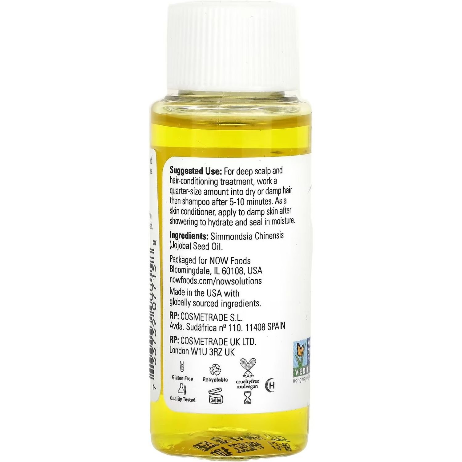 Олії жожоба Now Solutions Pure Jojoba Oil 30 мл - фото 2