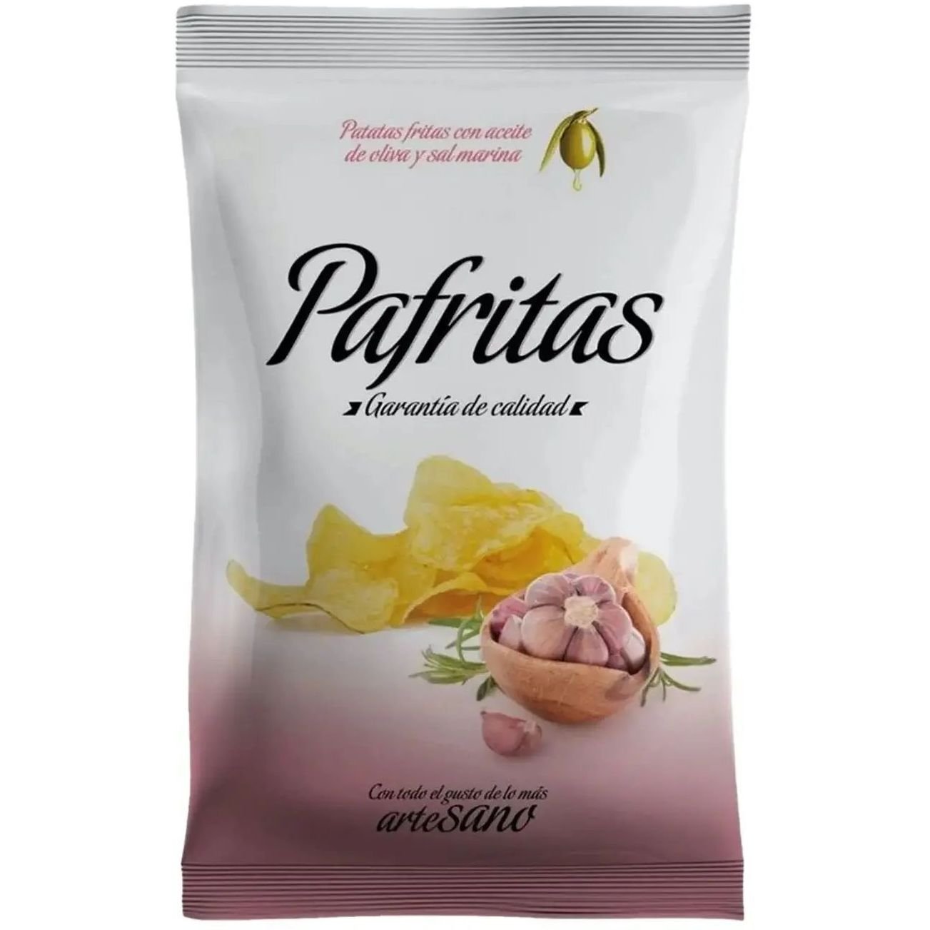 Чипси картопляні Pafritas з часником 140 г - фото 1