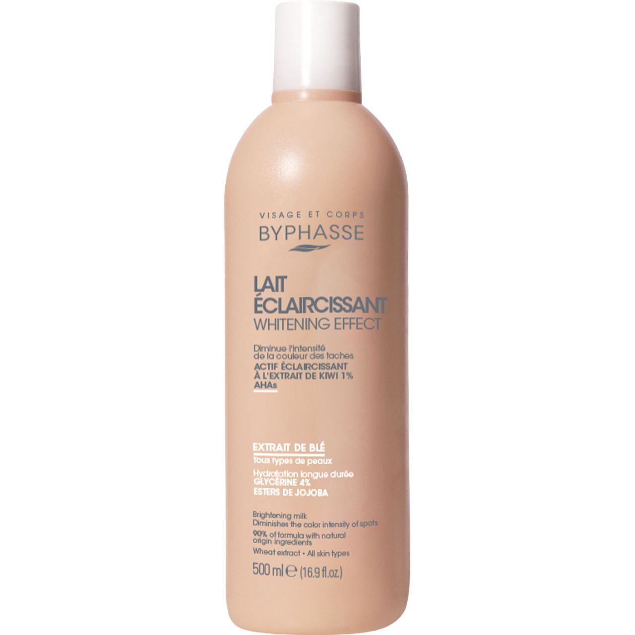 Молочко для тела Byphasse Lait Eclaircissant Whitening Effect Пшеница, 500 мл - фото 1