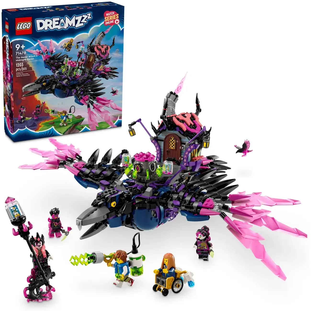 Конструктор LEGO DREAMZzz Полночный ворон Неведомы 1203 детали (71478) - фото 3