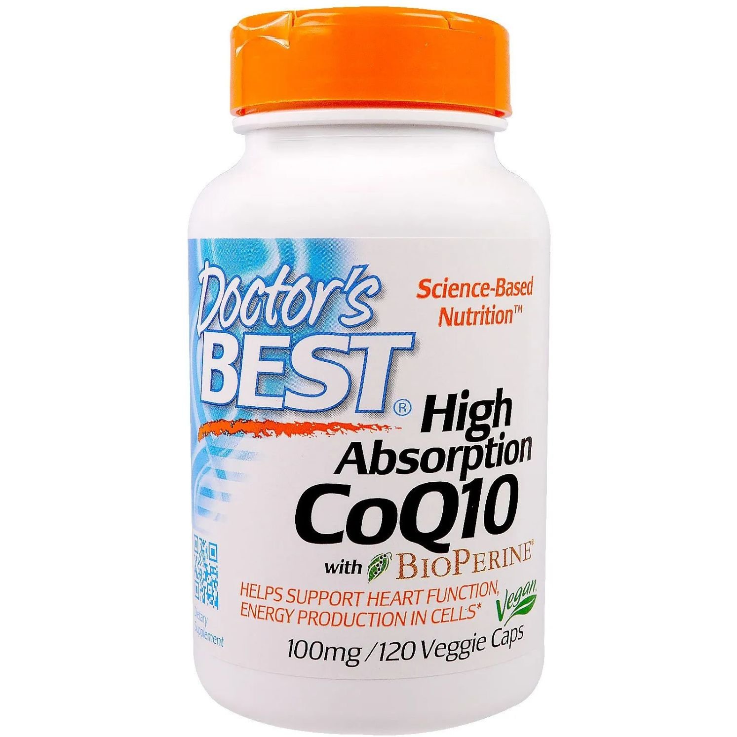 Коэнзим Q10 с Биоперином Doctor's Best High Absorption CoQ10 with BioPerine 100 мг 120 гелевых капсул - фото 1