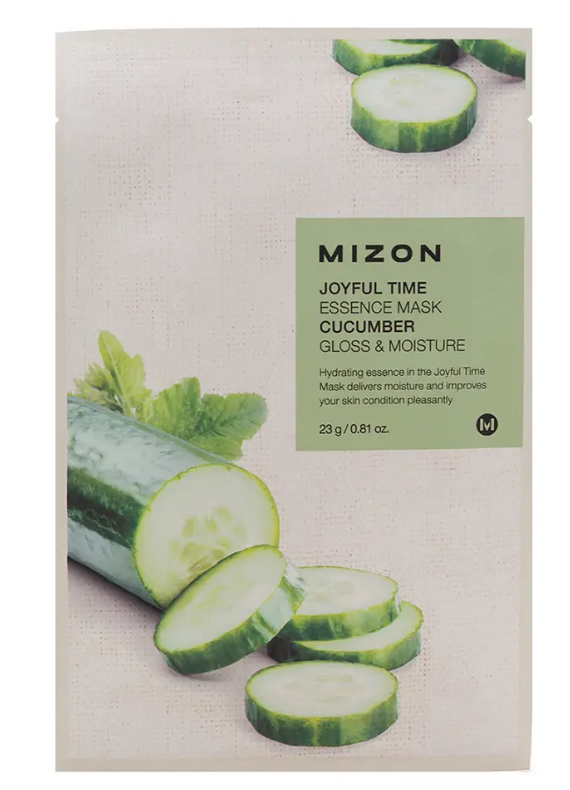 Маска для лица с экстрактом огурца Mizon Joyful Time Essence Mask Cucumber, 23 г - фото 1