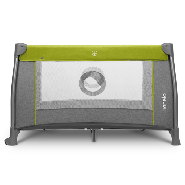 Манеж-ліжечко Lionelo Thomi, сірий із зеленим (LO.TM02) - фото 1