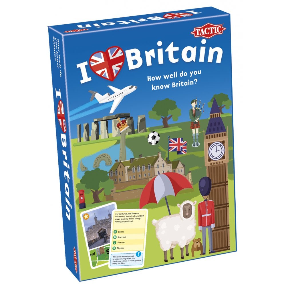 Настільна гра Tactic Я люблю Британію, англ. мова (58139) - фото 1