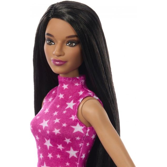 Кукла Barbie Модница в розовом топе со звездным принтом (HRH13) - фото 3