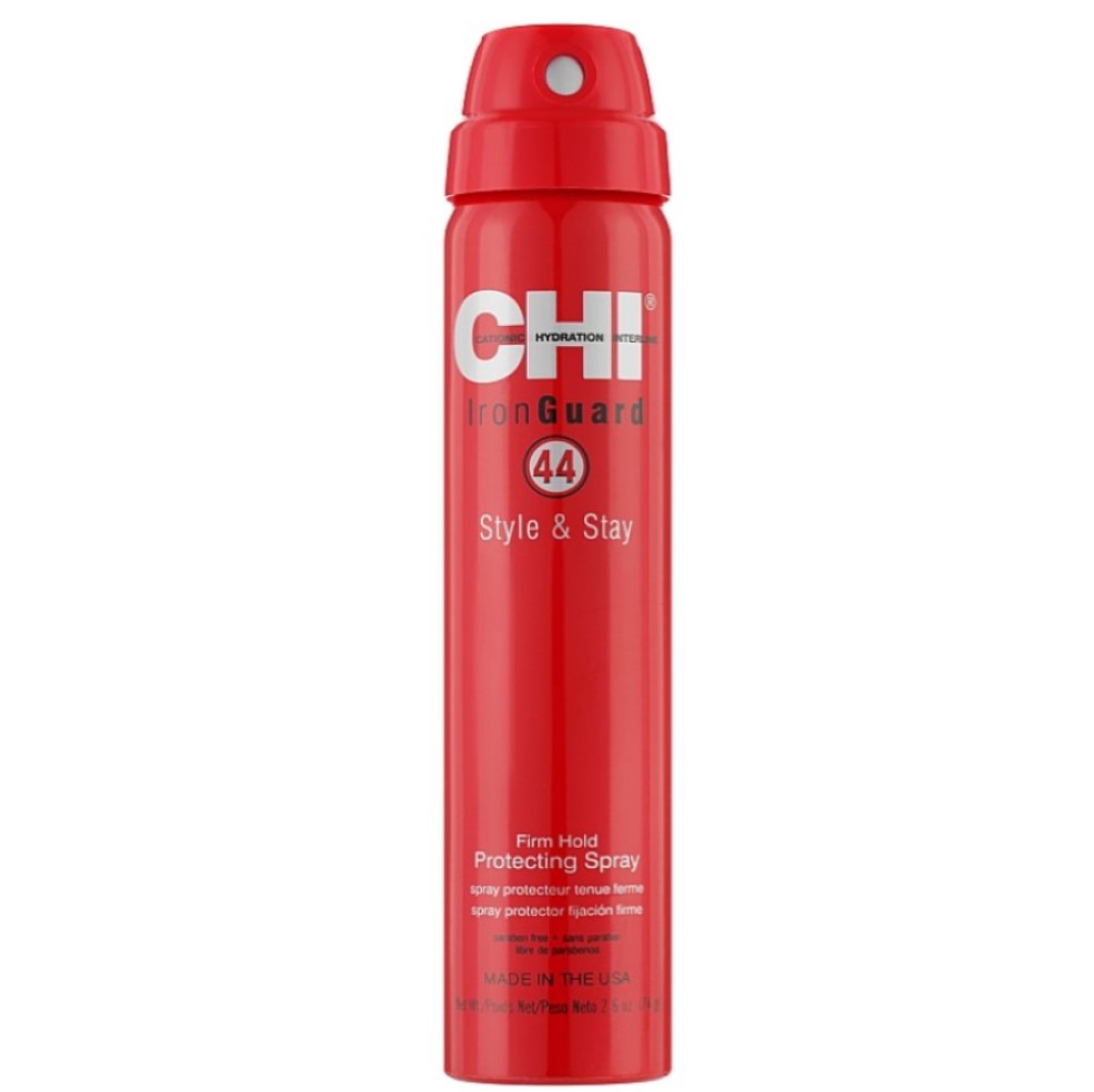 Термозащитный лак для волос CHI 44 Iron Guard Style & Stay Firm Hold Protecting Spray 77 мл - фото 1
