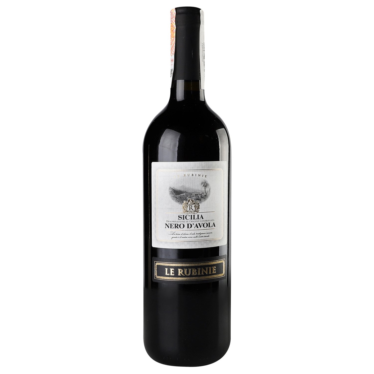 Вино Verga Le Rubinie Nero D'Avola Terre Siciliane IGT, красное, сухое, 12,5%, 0,75 л (АLR13710) - фото 1