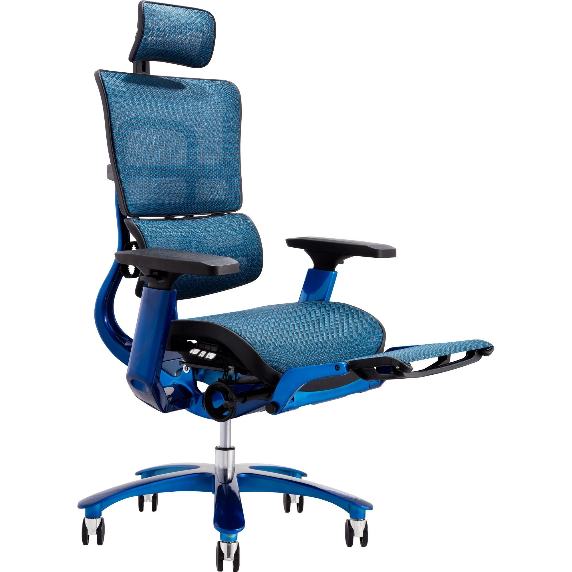 Офисное кресло GT Racer X-815L (W-85), черно-синее (X-815L Black/Blue (W-85)) - фото 2