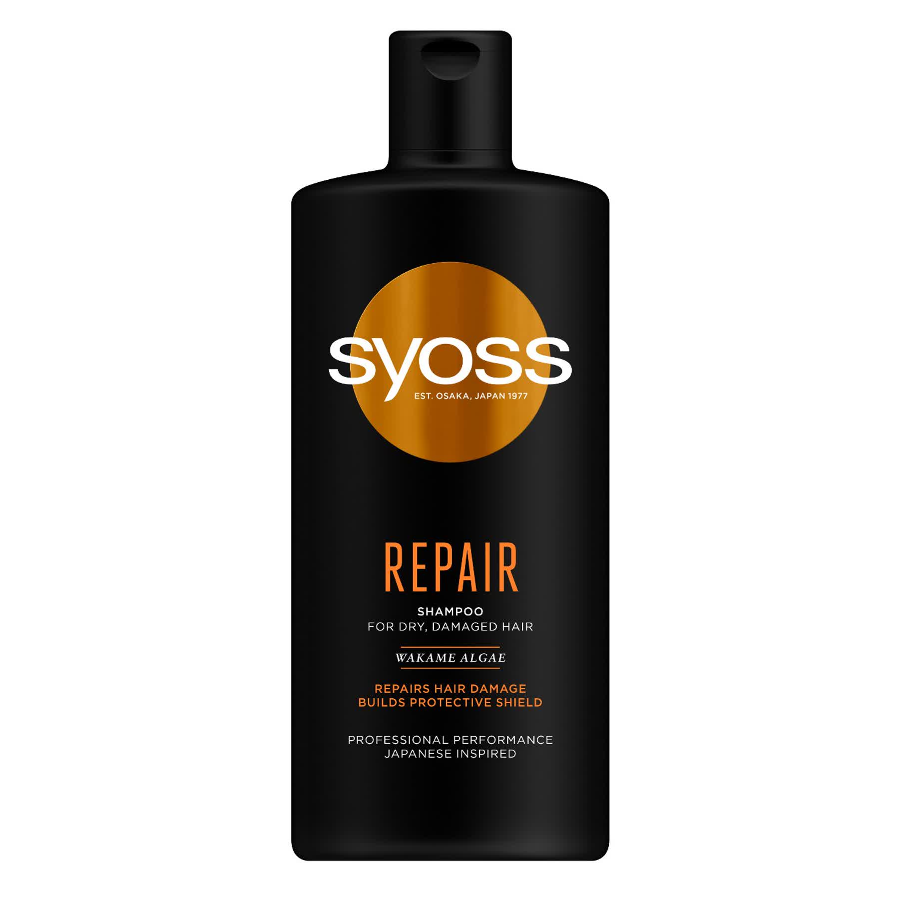 Шампунь Syoss Repair з водоростями вакаме, для сухого та пошкодженого волосся, 440 мл - фото 1