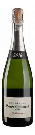 Шампанское Pierre Gimonnet & Fils Cuvee Gastronome Brut Premier Cru 2016, белое, брют, 12,5%, 0,75 л - фото 1