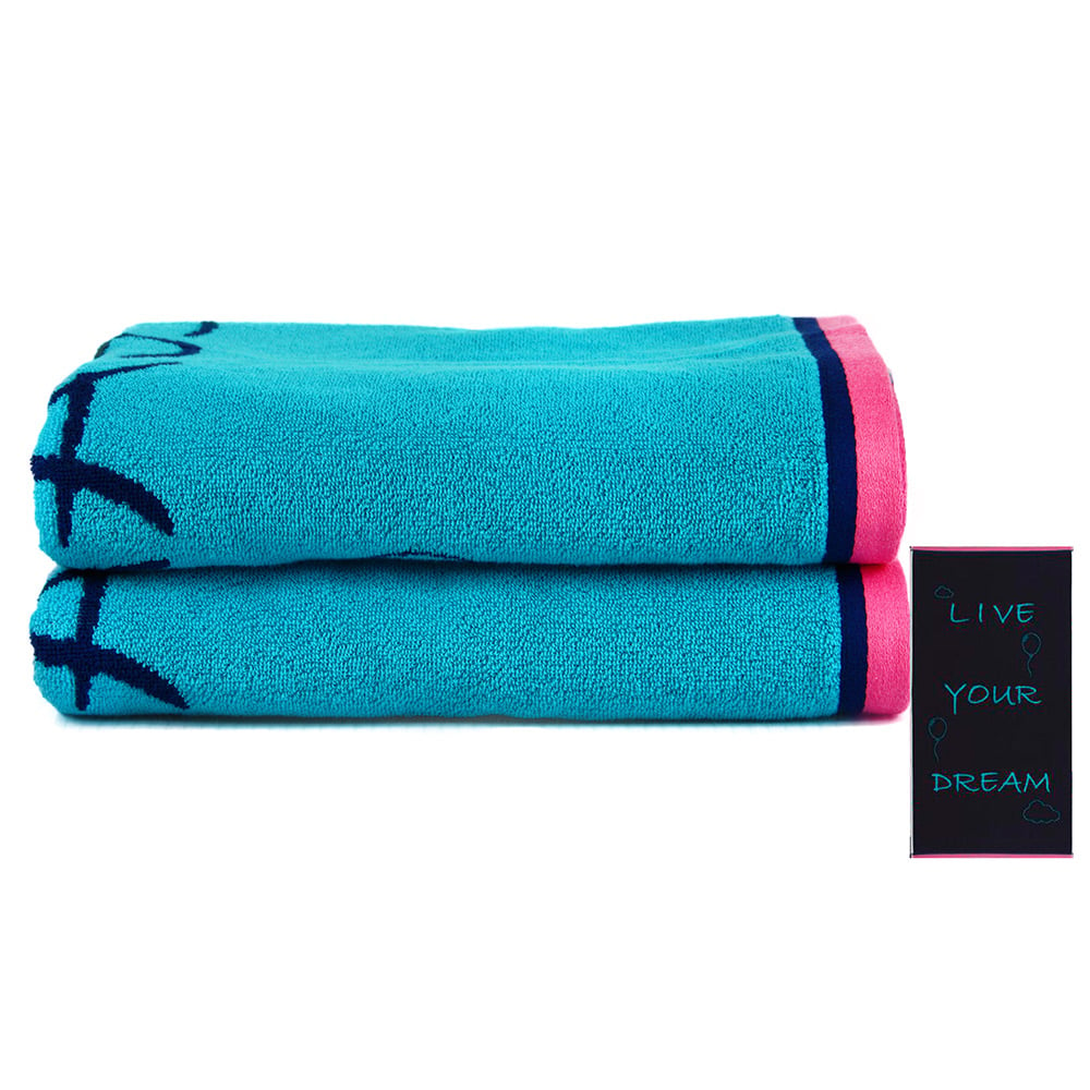 Рушник пляжний Maisonette Dream, 130х70 см, блакитний (8699965121190) - фото 2