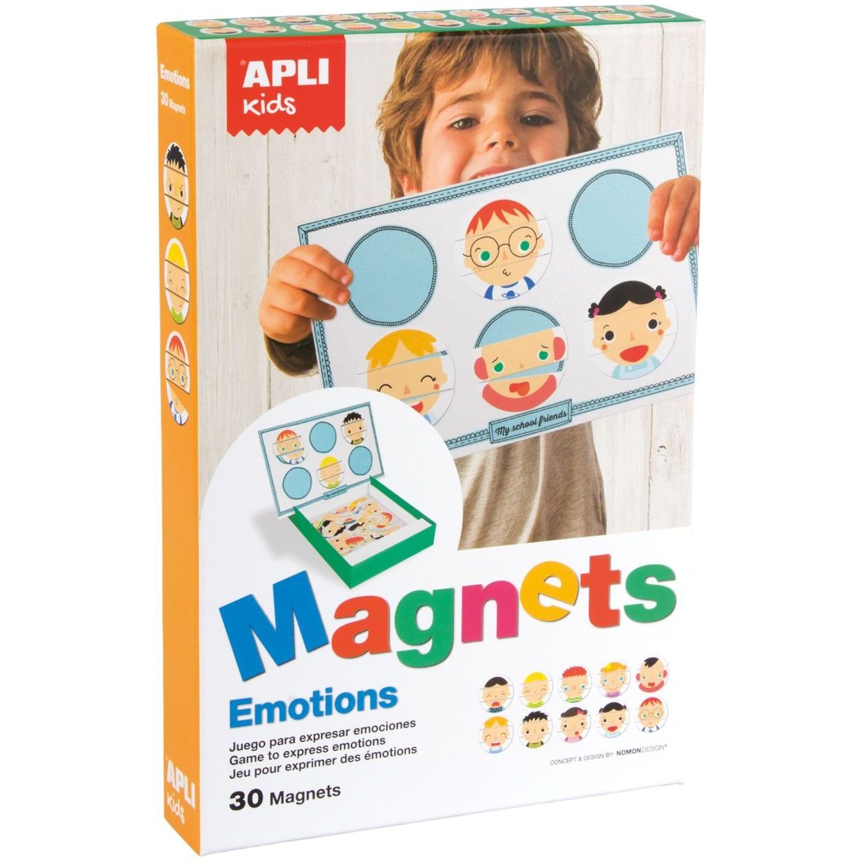 Комплект магнітів Apli Kids Емоції (14803) - фото 1