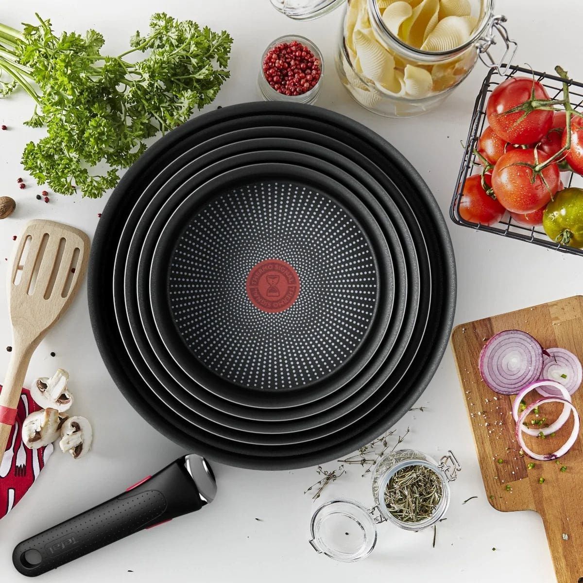 Набор посуды Tefal Ingenio XL Intense 5 предметов коричневый (L1509473) - фото 8