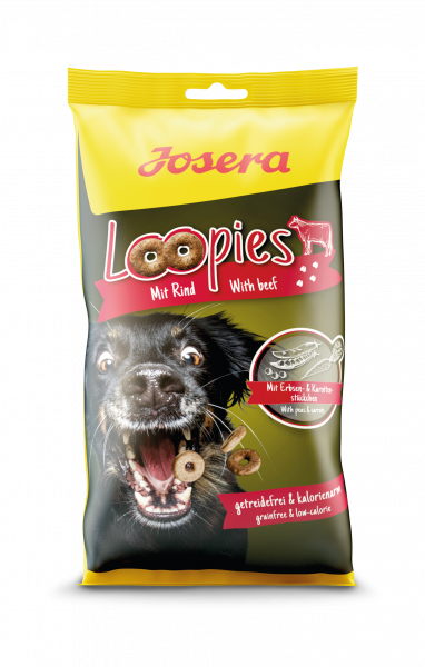 Додатковий корм для собак Josera Loopies Mit Rind, з яловичиною, 0,15 кг - фото 1