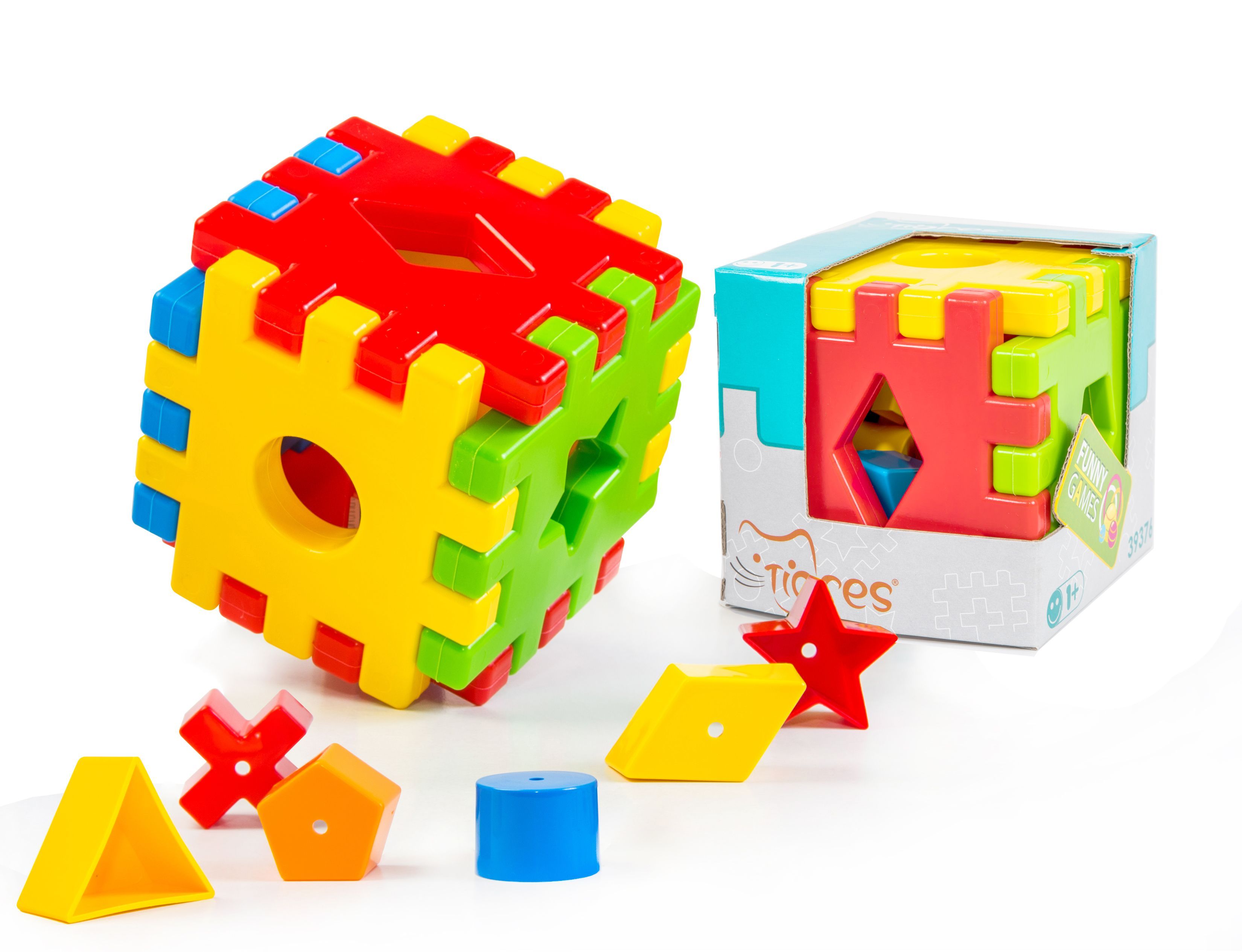 Іграшка-сортер Tigres Чарівний куб, 12 елементів (39376) - фото 2