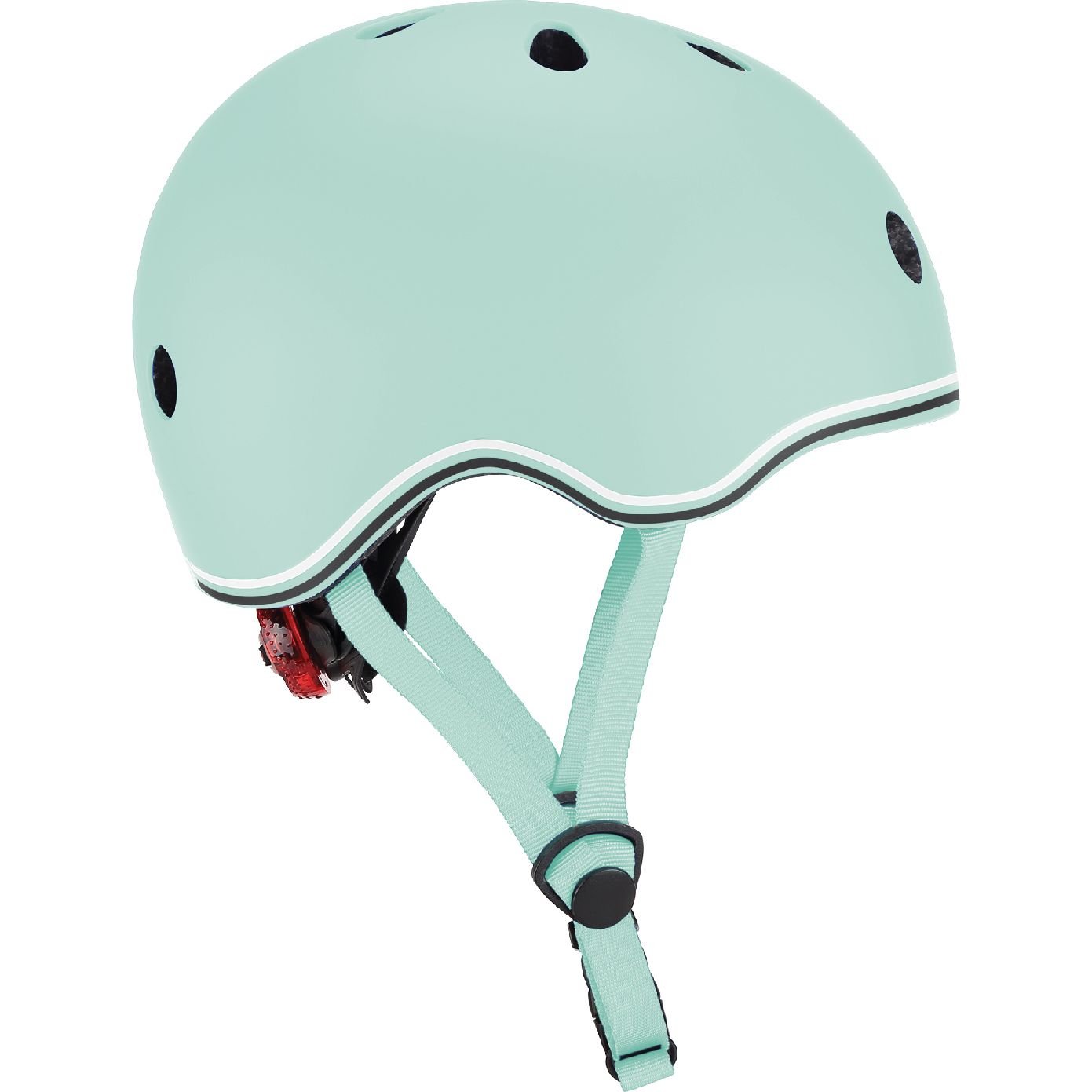 Шлем защитный детский Globber Go Up Lights с фонариком 45-51 см мятный (506-206) - фото 2