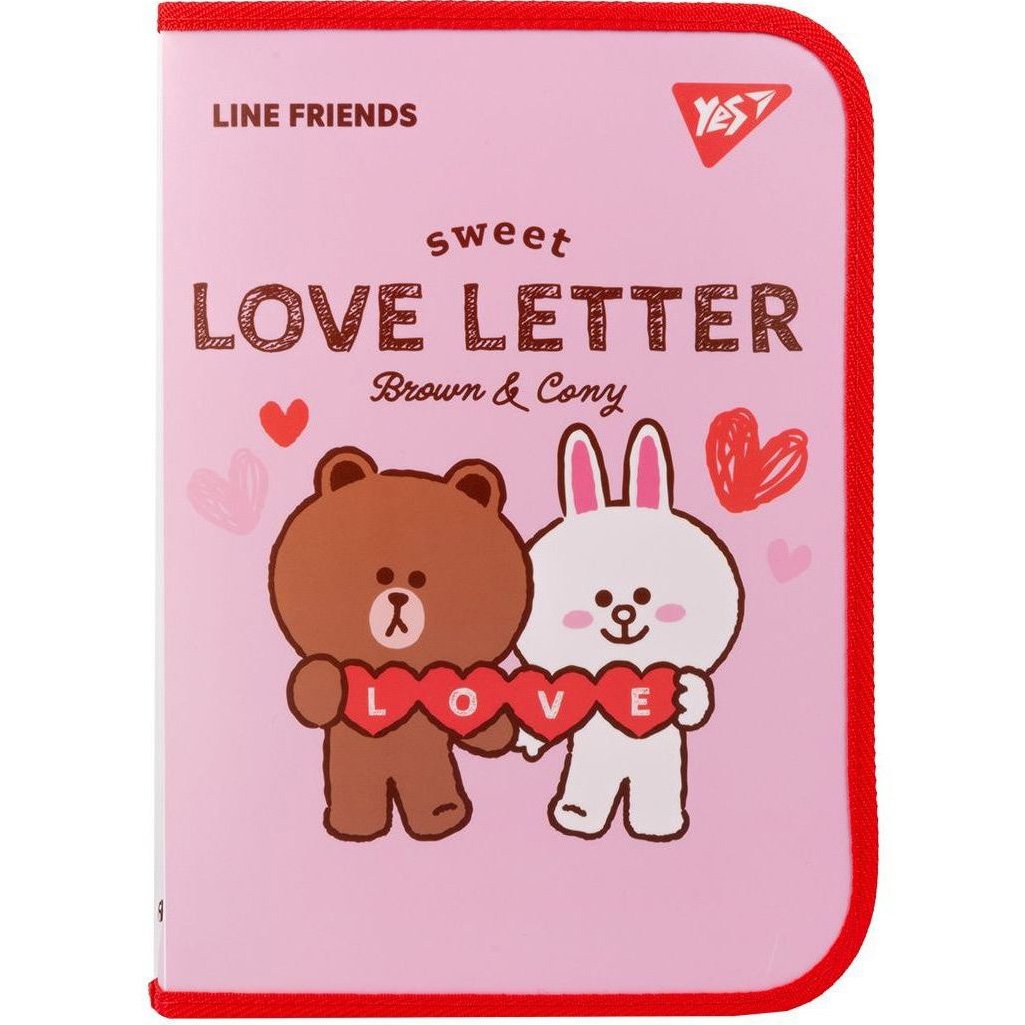 Папка факультативна Yes Line Friends, A4, на блискавці (492108) - фото 1