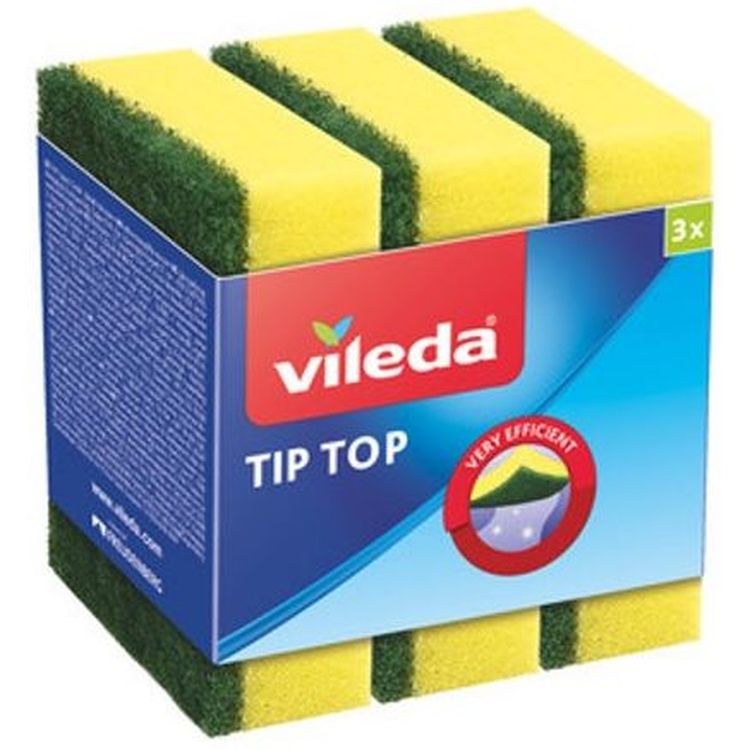 Губки кухонные Vileda Tip Top, 3 шт. (4003790023996) - фото 1