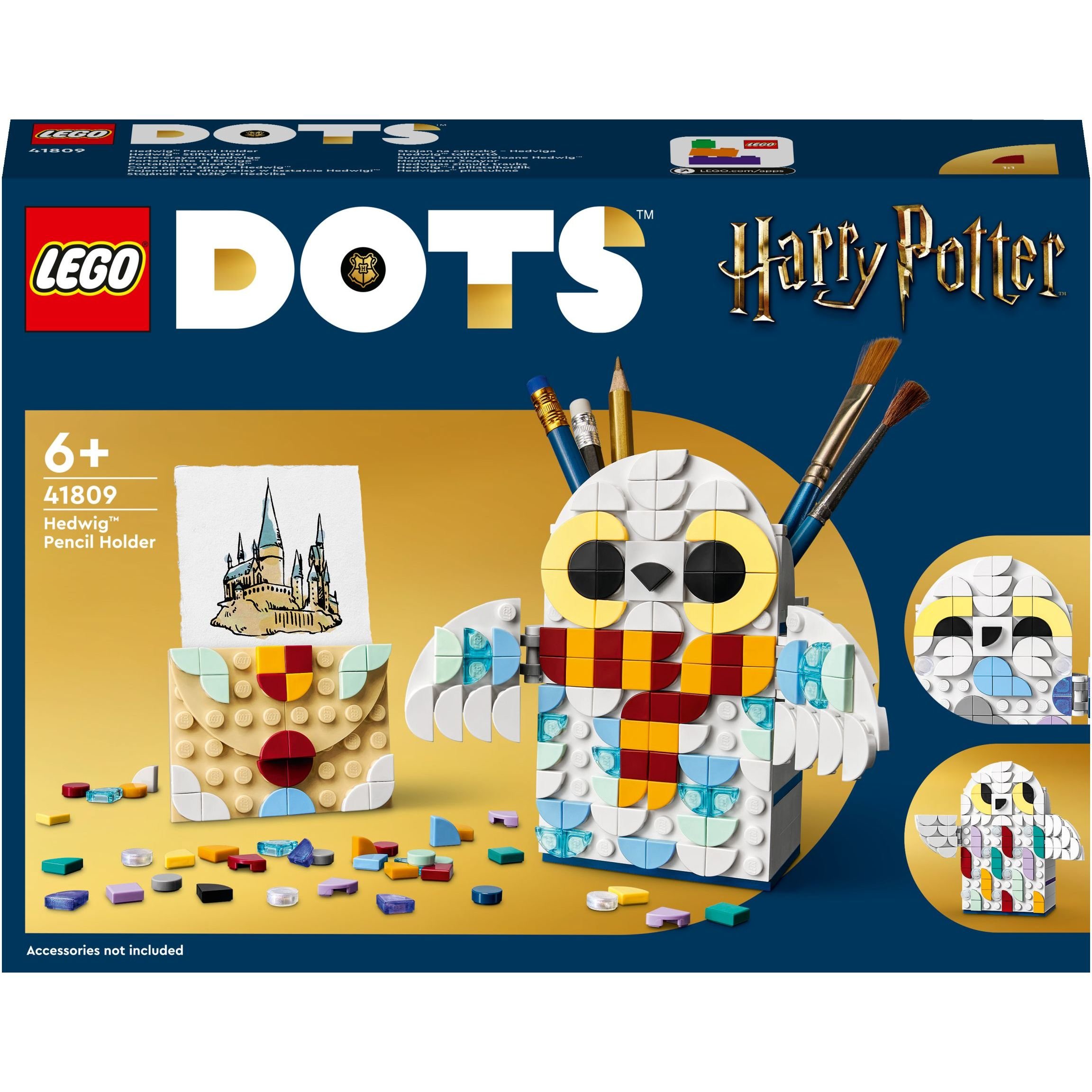 Конструктор LEGO DOTs Гедвига. Подставка для карандашей, 518 деталей (41809) - фото 2