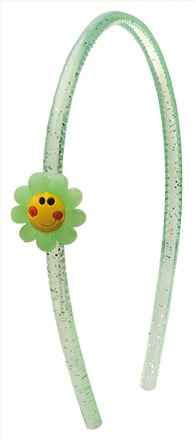 Обруч для волос Titania Подсолнух, пластмассовый, зеленый, 1 шт. (8505 KIDS) - фото 1