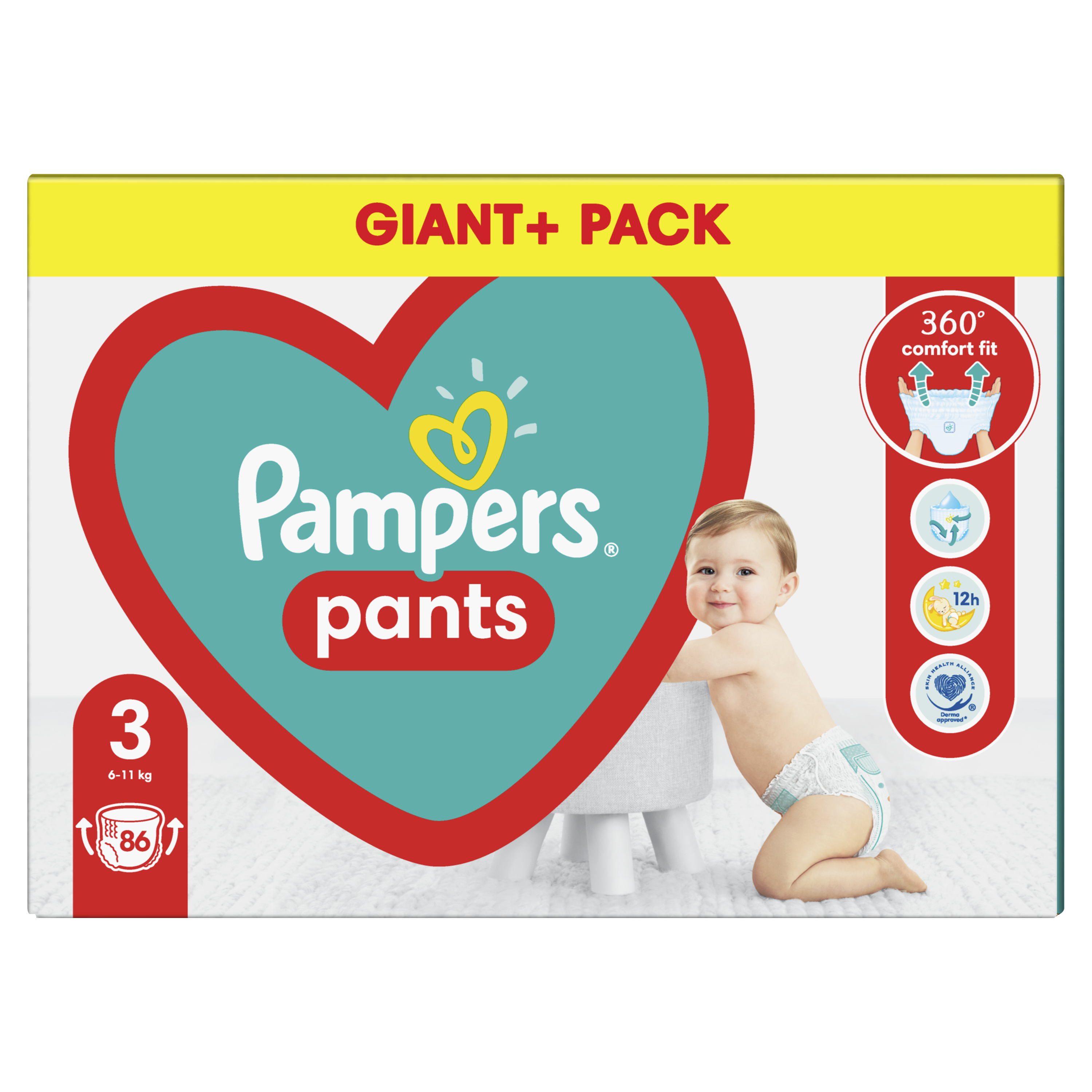 Подгузники-трусики Pampers Pants 3 (6-11 кг), 86 шт. - фото 2