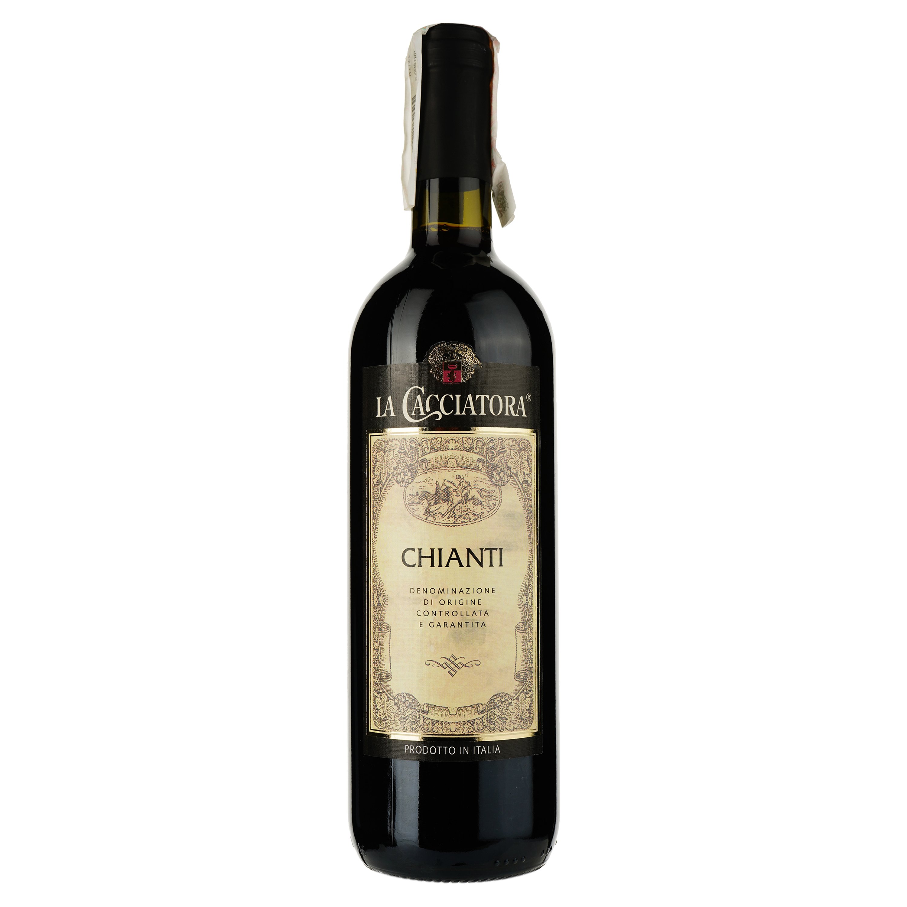 Вино La Cacciatora Chianti, червоне, сухе, 0,75 л - фото 1