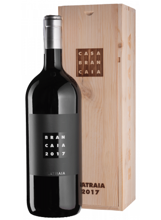 Вино Brancaia Ilatraia 2017, червоне, сухе, 14,5%, 0,75 л, у дерев'яній коробці - фото 1