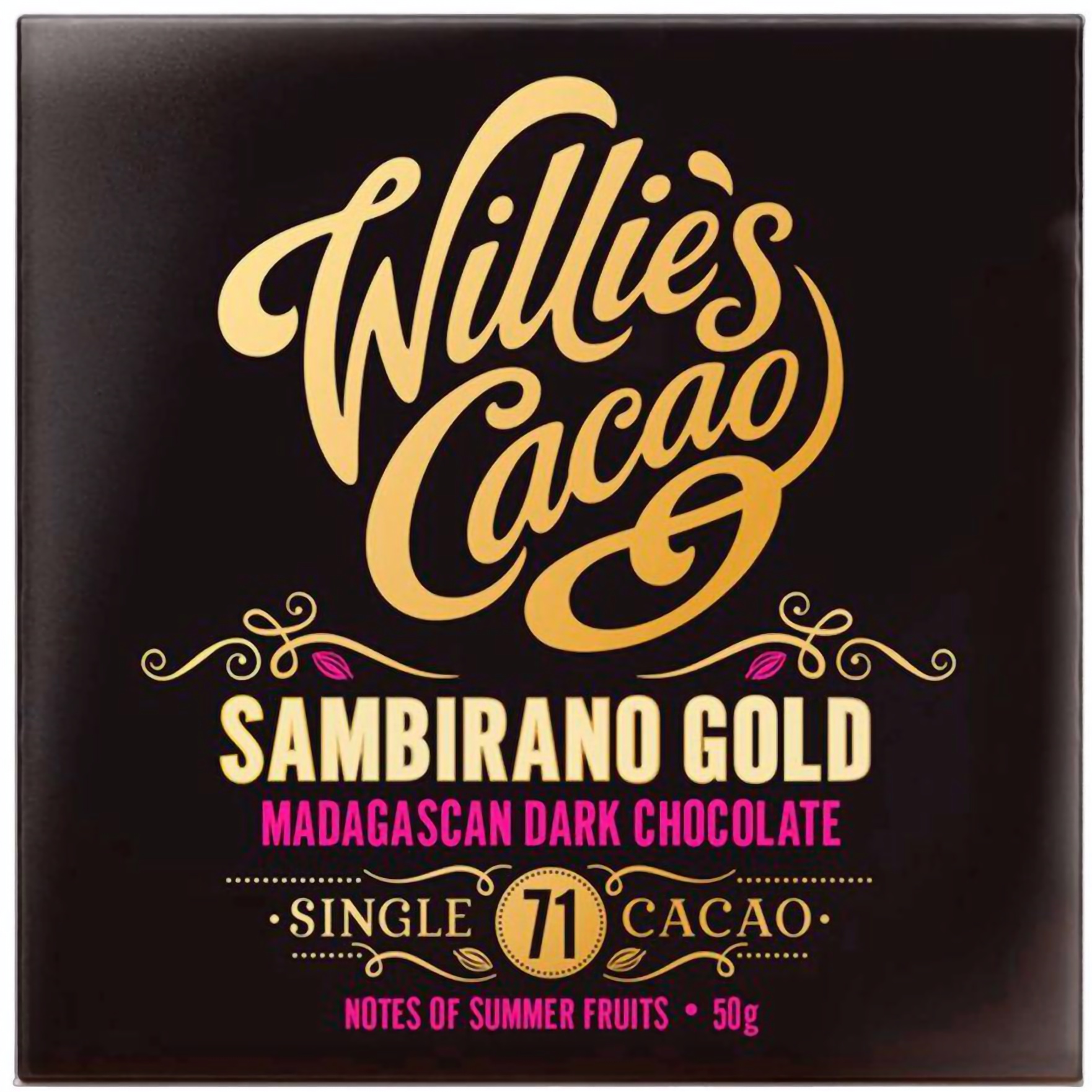 Шоколад чорний Willie's Cacao Sambirano Gold 71% 50 г - фото 1