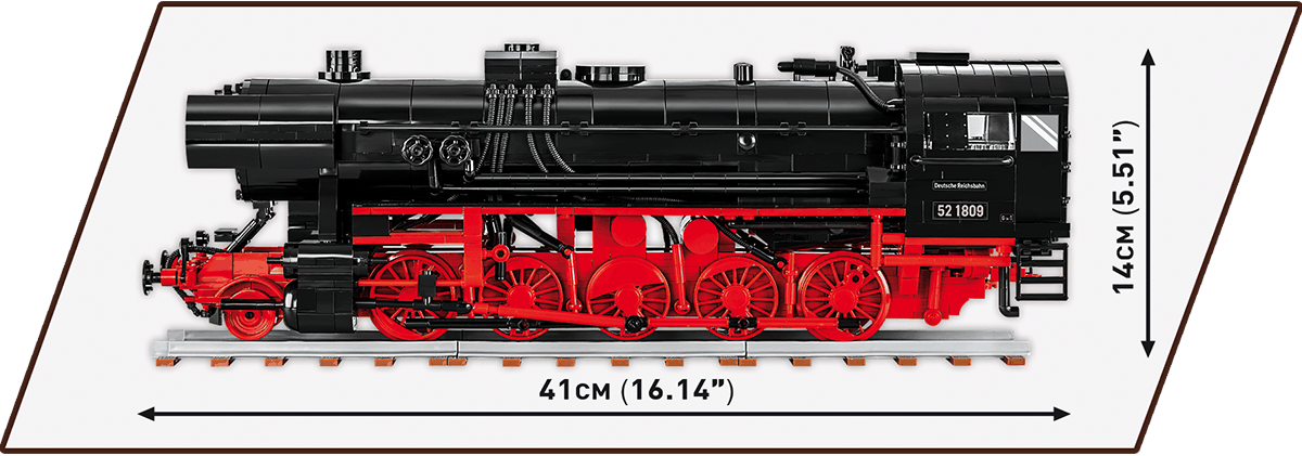 Конструктор Cobi Локомотив DR BR Class 52 масштаб 1:35, 1723 детали (COBI-6283) - фото 6