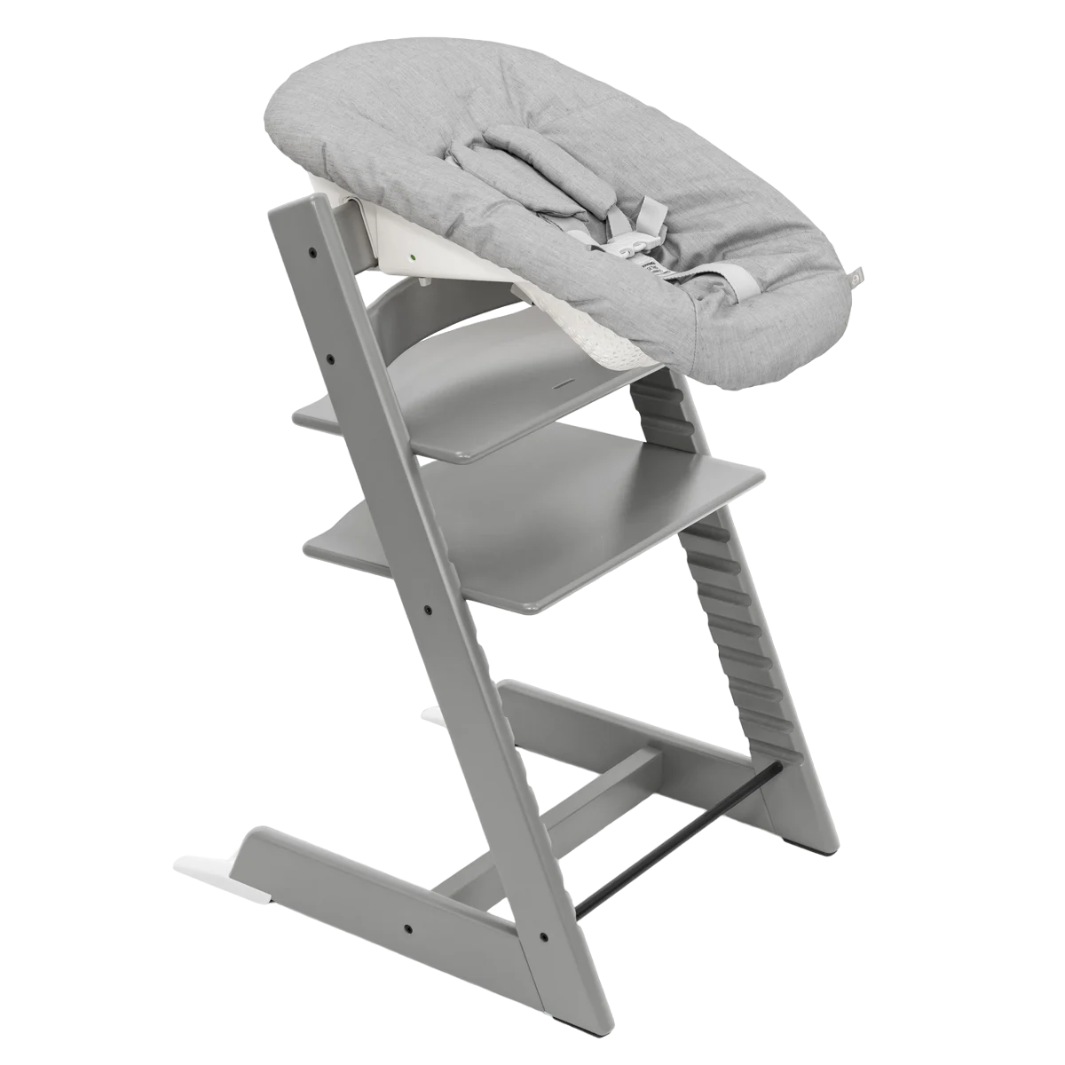 Набор Stokke Newborn Tripp Trapp Storm Grey: стульчик и кресло для новорожденных (k.100125.52) - фото 1