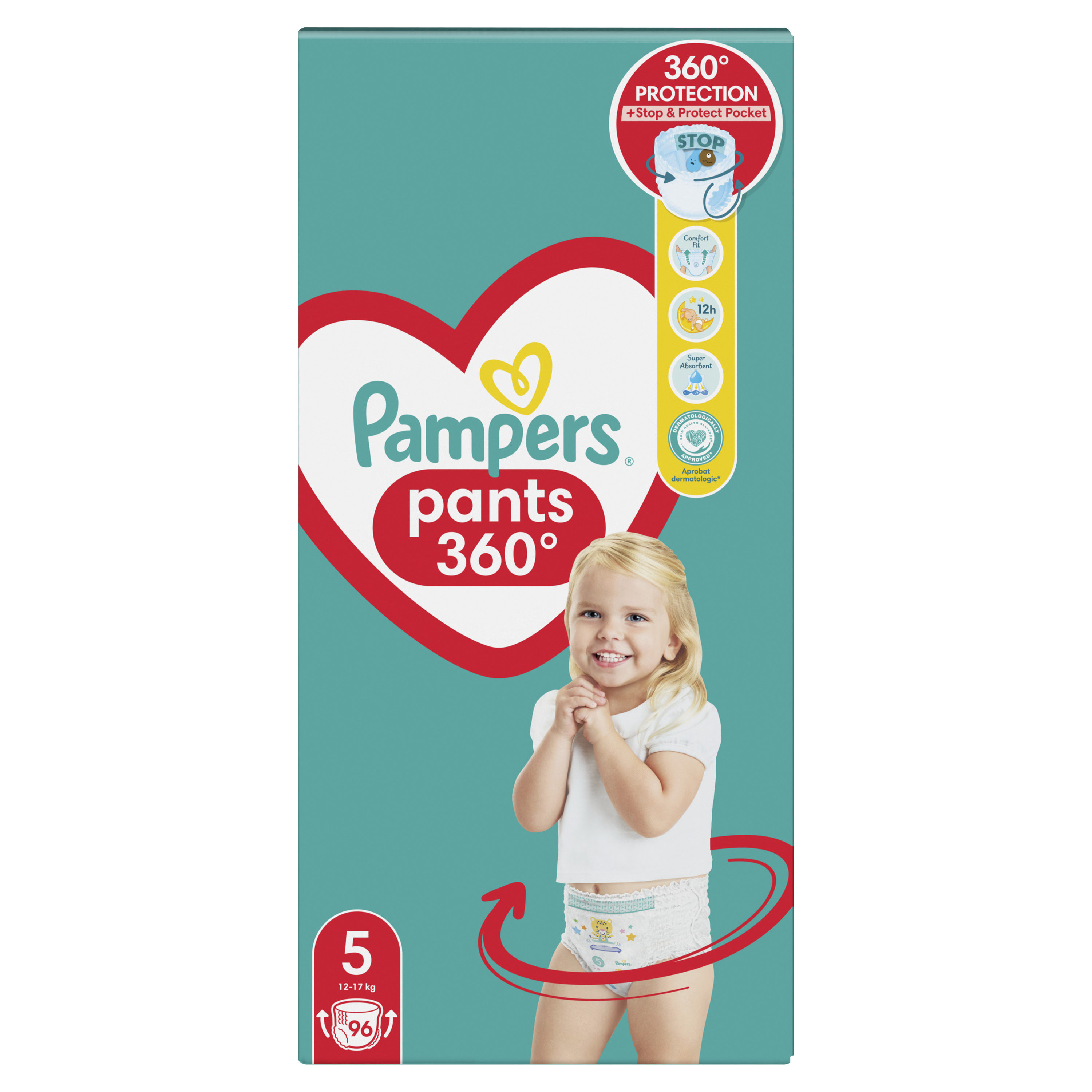 Підгузки-трусики Pampers Pants Junior одноразові 5 (12-17 кг) 96 шт. - фото 2