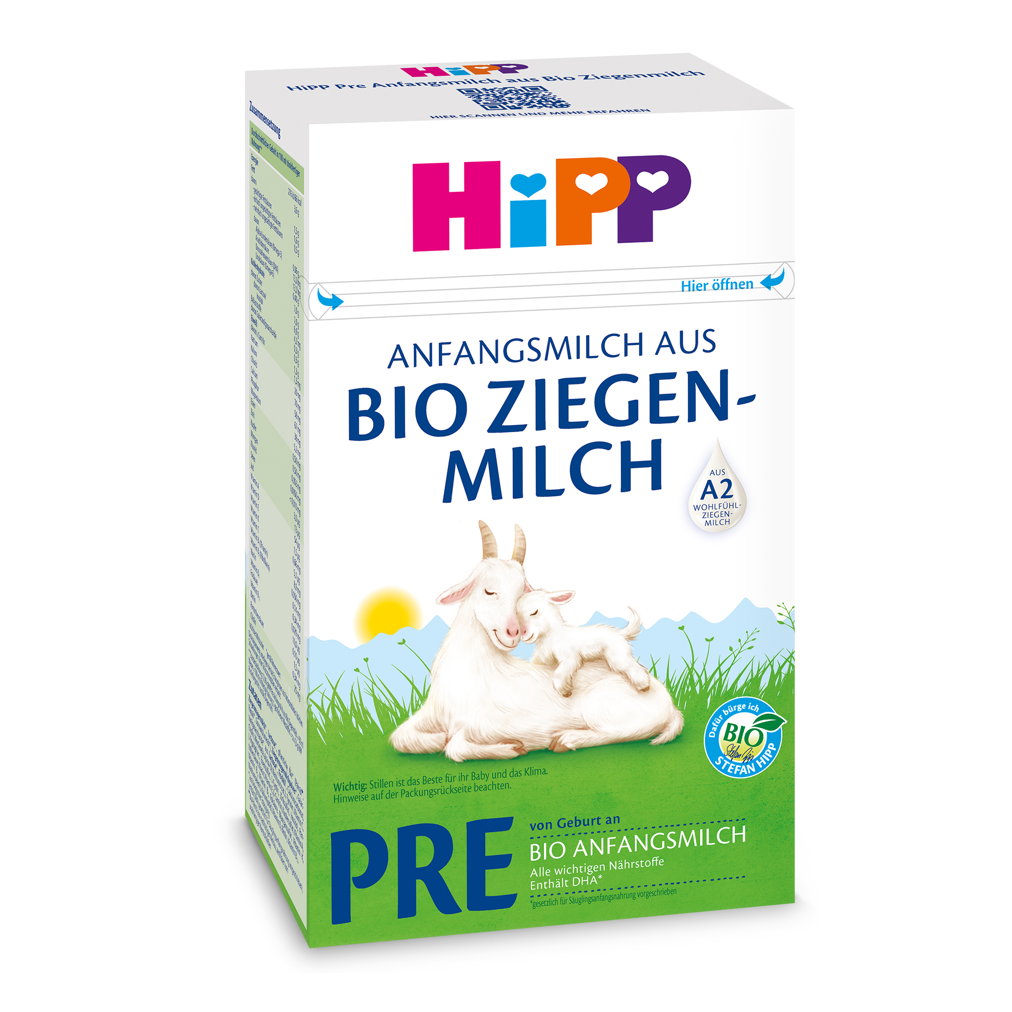 Органическая детская сухая смесь HiPP Pre на козьем молоке с рождения 400г - фото 2