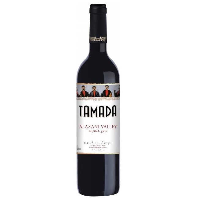 Вино Tamada Alazani Valley, червоне, напівсолодке, 11,5%, 0,75 л (840503) - фото 1