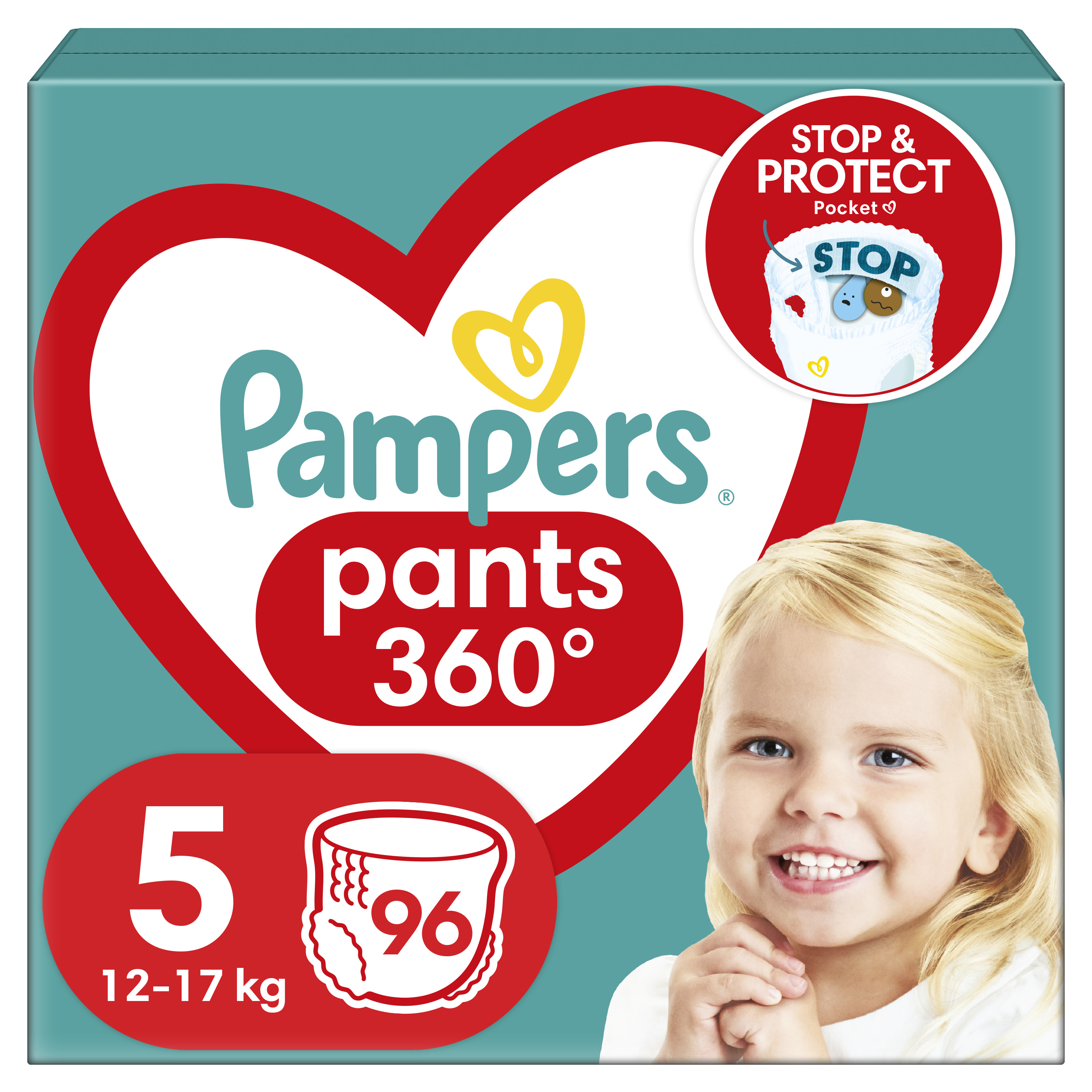 Підгузки-трусики Pampers Pants Junior одноразові 5 (12-17 кг) 96 шт. - фото 1