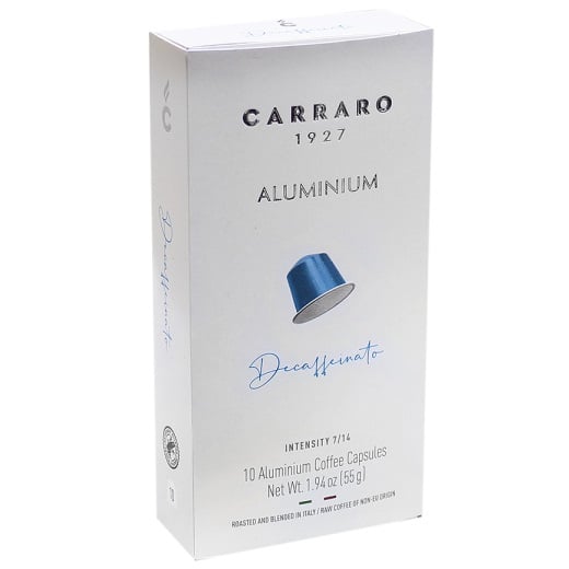 Кава в капсулах Carraro Nespresso Aluminium Decaffeinato, 10 капсул - фото 1