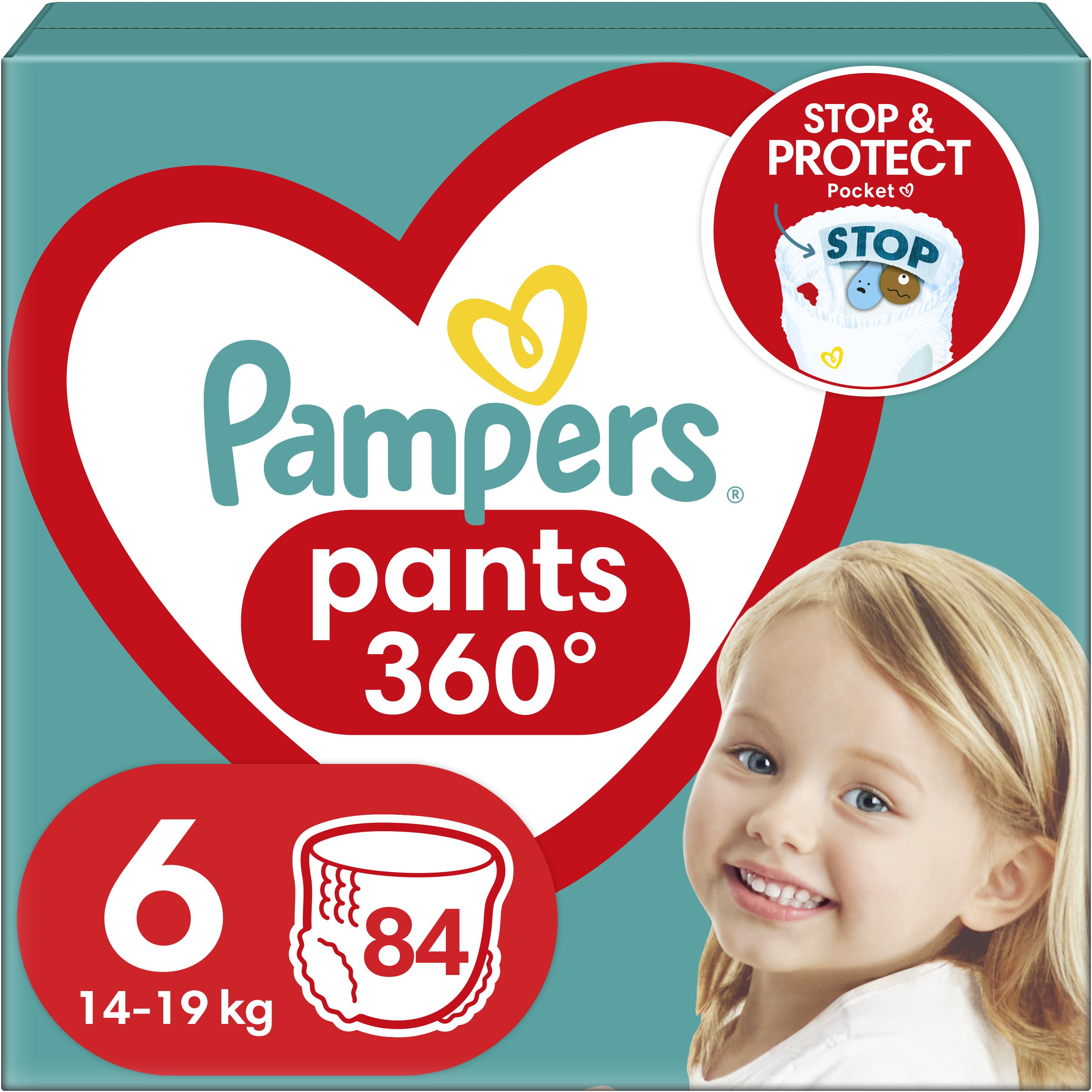 Підгузники-трусики Pampers Pants одноразові 6 (15+ кг) 84 шт. - фото 1