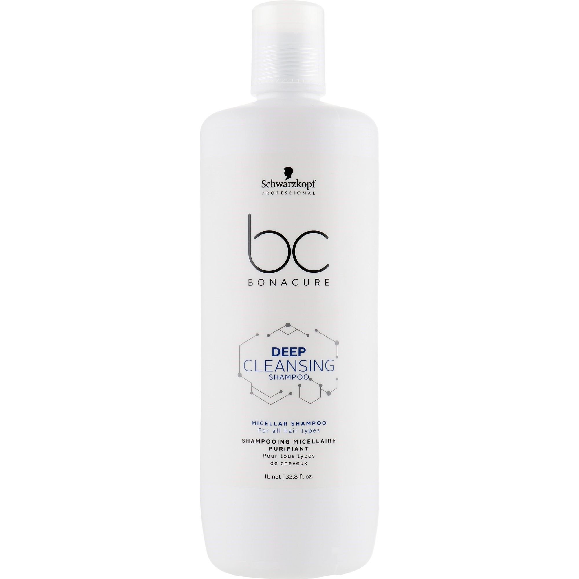 Глибоко очищувальний міцелярний шампунь Schwarzkopf Professional BC Bonacure Scalp Therapy Deep Cleansing Micellar Shampoo 1 л - фото 1