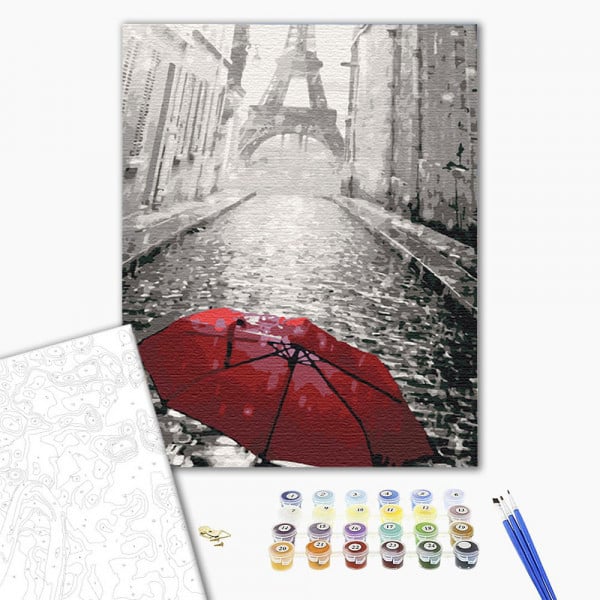 Картина за номерами ArtCraft Парасолька в Парижі 40x50 см (11207-AC) - фото 3