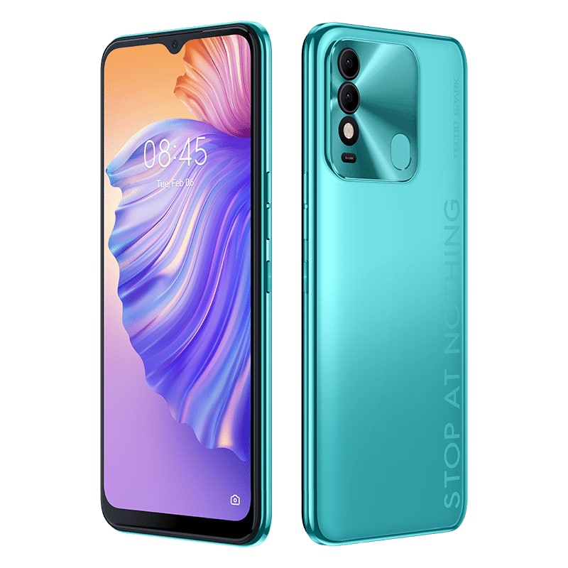 Смартфон Tecno Spark 8 (Kg6k) 4/64 Cyan (UA UCRF) - фото 2