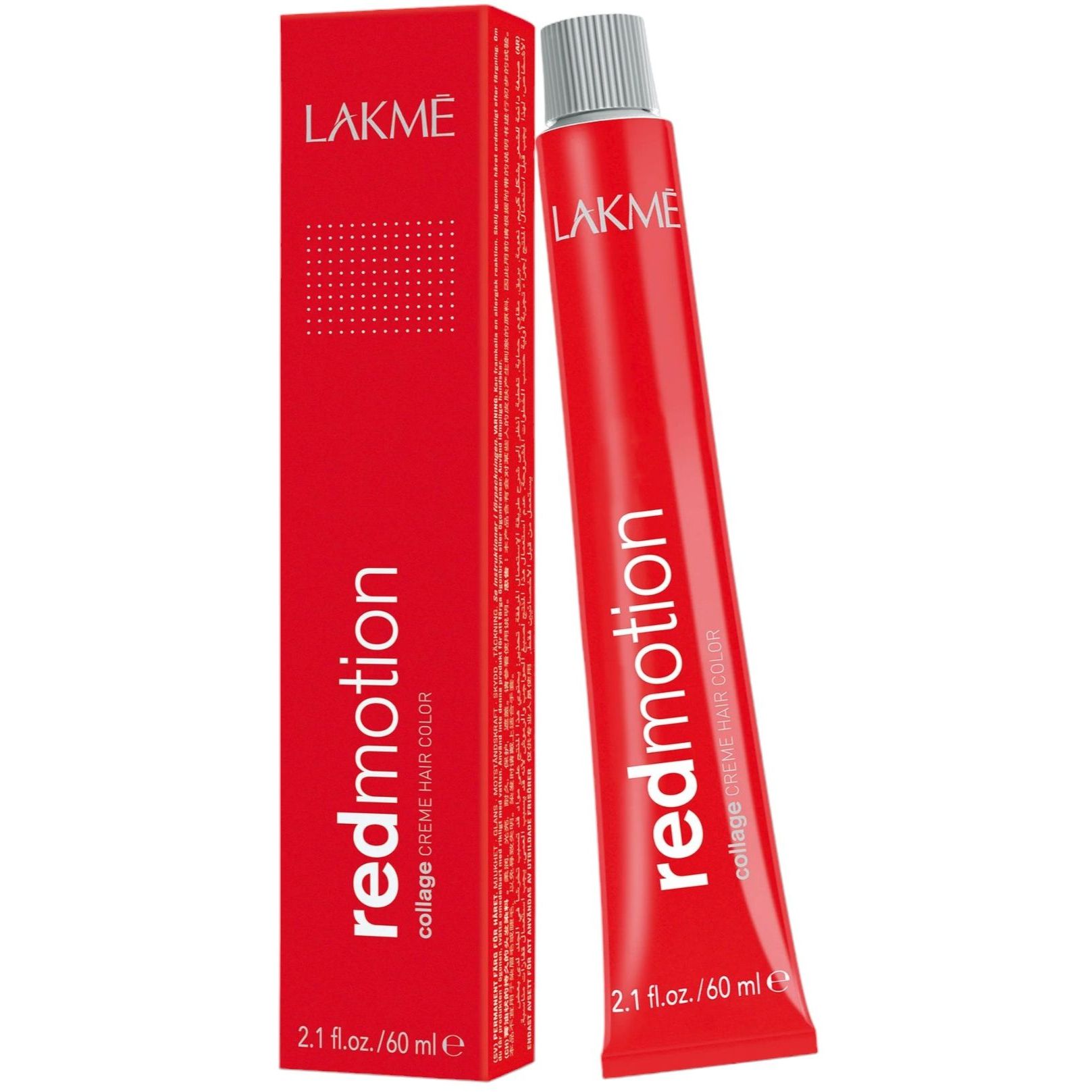Перманентная крем-краска для волос Lakme Redmotion Collage Creme Hair Color оттенок 0/95 (Красный с махагоном), 60 мл - фото 1